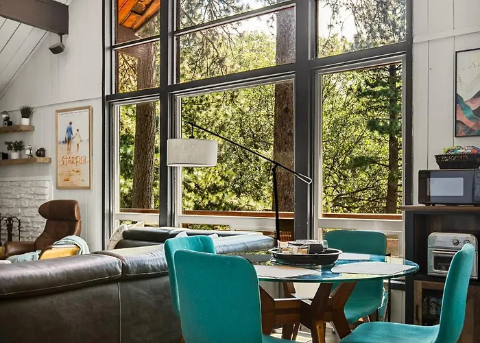 Modern Cabin Near Lakes With Forest Views